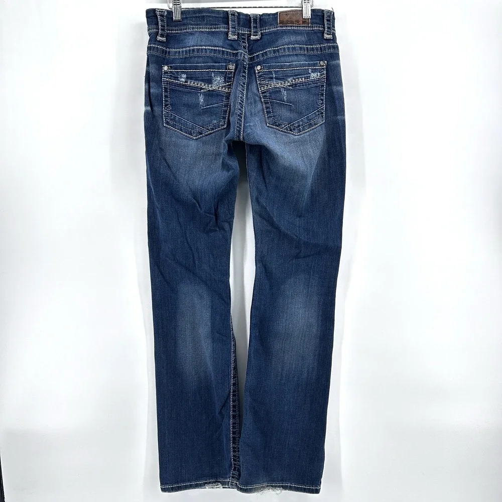 BKE Payton Low Rise Bootcut‎ Jeans Womens 30x33.5 Y2K Buckle Denim Flare Leg